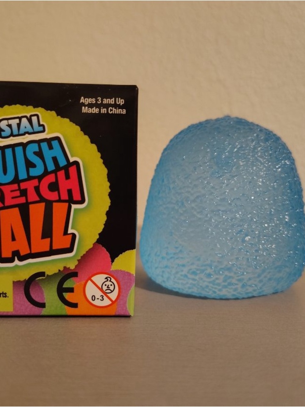 Blue Crystal Squish Stretch Ball